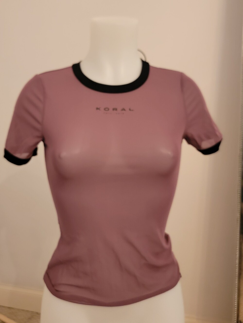 Koral Dusty Mauve Ringer Tee